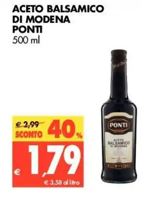Tigros Ponti Aceto Balsamico di Modeno 500ml offerta