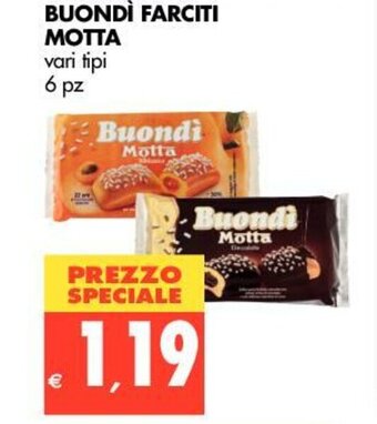 Tigros Motta Buondì Farciti 6pz offerta