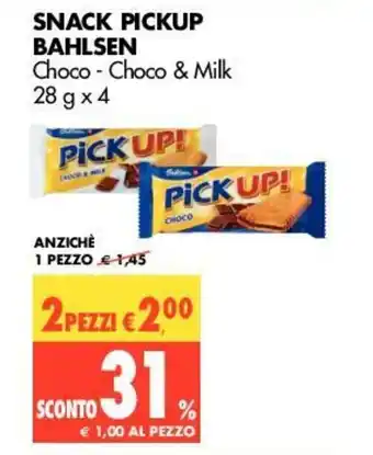 Tigros Bahlsen Snack Pickup 28g x 4 offerta