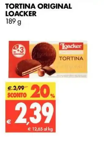 Tigros Loacker Tortina Original 189g offerta