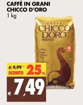 Tigros Chicco d'Oro Caffè in Grani 1kg offerta