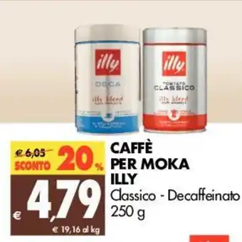 Tigros Illy Caffè per Moka 250g offerta