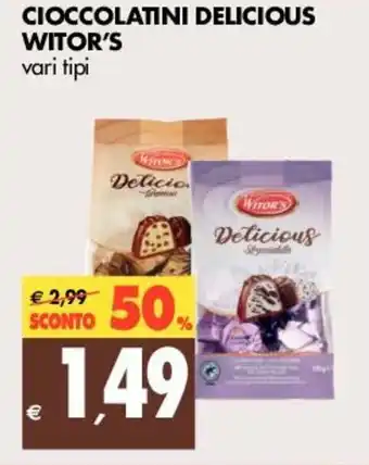 Tigros Witor's Cioccolatini Delicious offerta