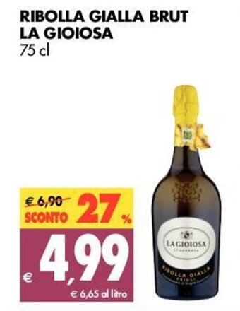Tigros La Gioiosa Ribolla Gialla Brut 75cl offerta