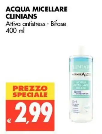 Tigros Clinians Acqua Micellare 400ml offerta