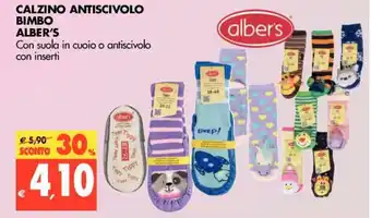 Tigros Alber's Bimbo Calzino Antiscivolo offerta
