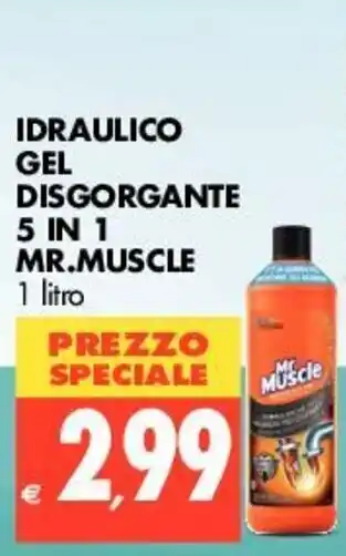 Tigros Mr. Muscle Idraulico Gel Disgorgante 5 in 1 1 litro offerta