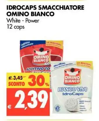 Omino Bianco Idrocaps Smacchiatore 12 caps