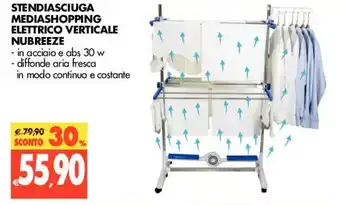 Tigros Nubreeze Stendiaschiuga Mediashopping Elettrico Verticale offerta