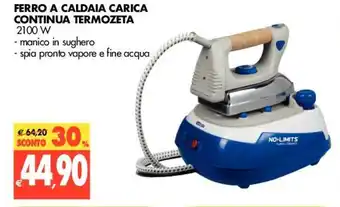 Tigros Termozeta Ferro a Caldaia Carica Continua offerta