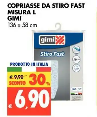 Tigros Gimi Misura L Copriasse da Stiro Fast 136 x 58cm offerta
