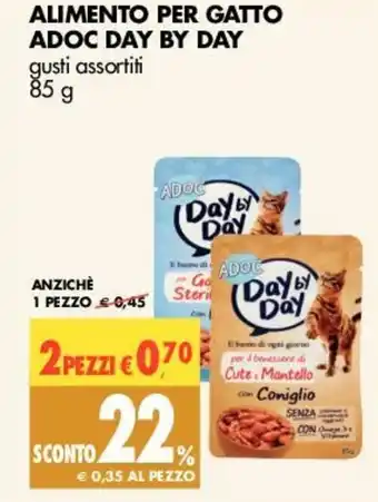 Tigros Day by Day ADOC Alimento per Gatto 85g offerta