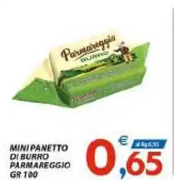 Vivo Supermercati Mini Panetto di Burro Parmareggio 100gr offerta