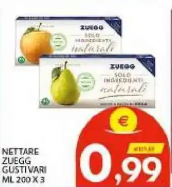 Vivo Supermercati Zuegg Nettare gusti vari 200ml x 3 offerta
