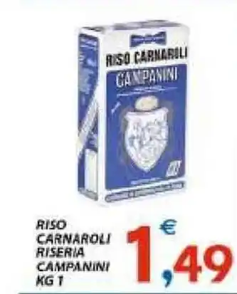 Vivo Supermercati Riso Carnaroli Riseria Campanini 1kg offerta