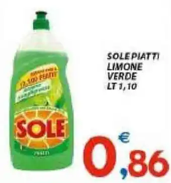 Vivo Supermercati Sole Piatti Limone Verde 1,10lt offerta