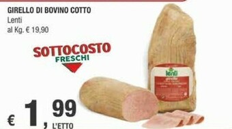 Crai Lenti Girello Di Bovino Cotto offerta