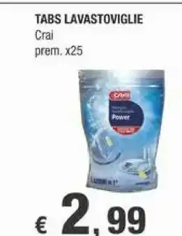 Crai Crai Tabs Lavastoviglie offerta