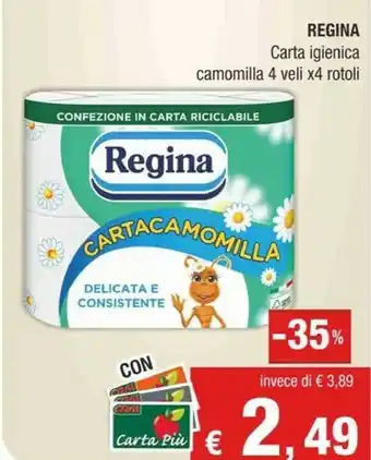 Crai Regina Cartacamomilla Delicata E Consistente offerta