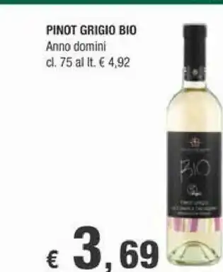 Crai Anno Domini Pinot Grigio Bio offerta