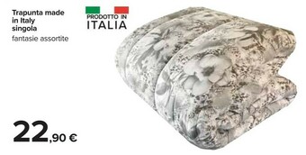 Carrefour Market Trapunta Made In Italy Singola offerta