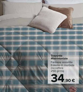 Carrefour Trapunta Matrimoniale offerta