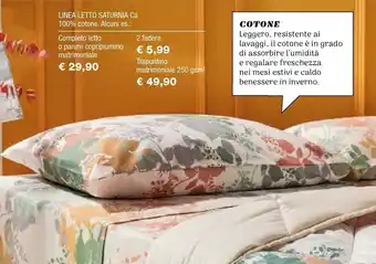 Iper La Grande Linea Letto Saturnia Cá 100% Cotone offerta