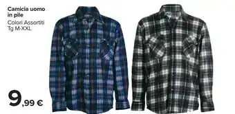 Carrefour Carrefour Camicia Uomo In Pile offerta