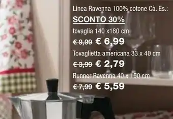 Iper La Grande Ca Linea Ravenna 100% Cotone offerta