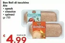 Despar Aia Bon Roll Con Spinaci 750 G(ml) offerta