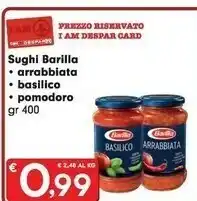 Despar Barilla Basilico 400 G(ml) offerta