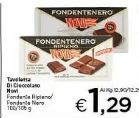 Crai Novi Fondentenero Cioccolato Fondente Extra Amaro 100 G(ml) offerta