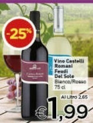 Crai Feudi Del Sole - Castelli Romani Bianco 750 G(ml) offerta