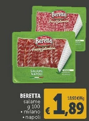 Deco Supermercati Fratelli Beretta - Salame Milano 100 g(ml) offerta