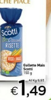 Crai Scotti Risette Riso E Mais 150 G(ml) offerta