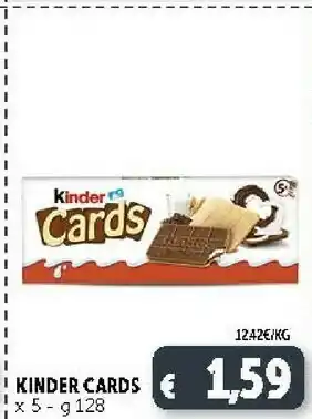 Deco Supermercati Ferrero Kinder Cards 128 G(ml) offerta