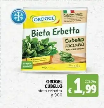 Deco Supermercati Orogel Bieta Erbetta Cubello Foglia Più I Vegetali offerta
