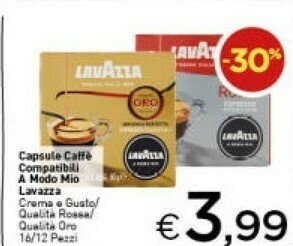 Crai Lavazza Capsule Catfe Compatibili A Modo Mio offerta