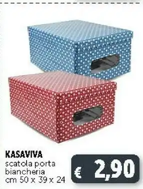 Deco Supermercati Kasaviva Scatola Porta Biancheria offerta