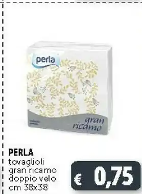 Deco Supermercati Perla Tovaglioli Gran Ricamo offerta