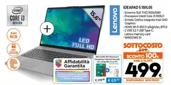 Expert Lenovo IdeaPad 5 15IIL05 offerta