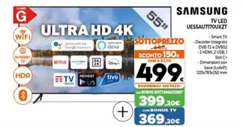 Expert Samsung TV LED UE55AU7170UXZT offerta