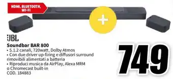 MediaWorld JBL Soundbar BAR 800 offerta