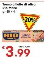 Despar Rio Mare Tonno All'Olio Di Oliva offerta