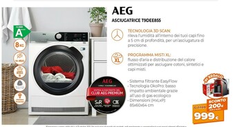 Expert Aeg Asciugatrice T9DEE855 offerta