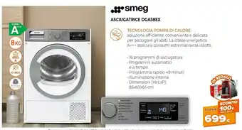 Expert Smeg Asciugatrice DGA38EX offerta