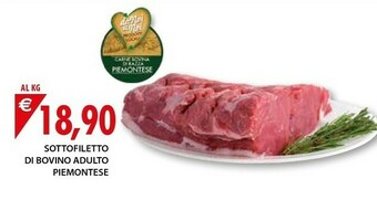 Mercatò Sottofiletto Di Bovino Adulto Piemontese offerta