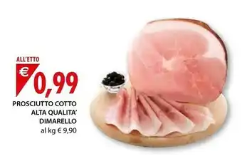 Mercatò Dimar - Dimarello Prosciutto Cotto Di Alta Qualità 140 G(ml) offerta