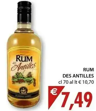 Mercatò Rum Des Antilles 700 Ml offerta