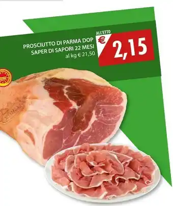 Mercatò Saper Di Sapori - Prosciutto Di Parma DOP Stagionatura Minima 20 Mesi 90 G(ml) offerta